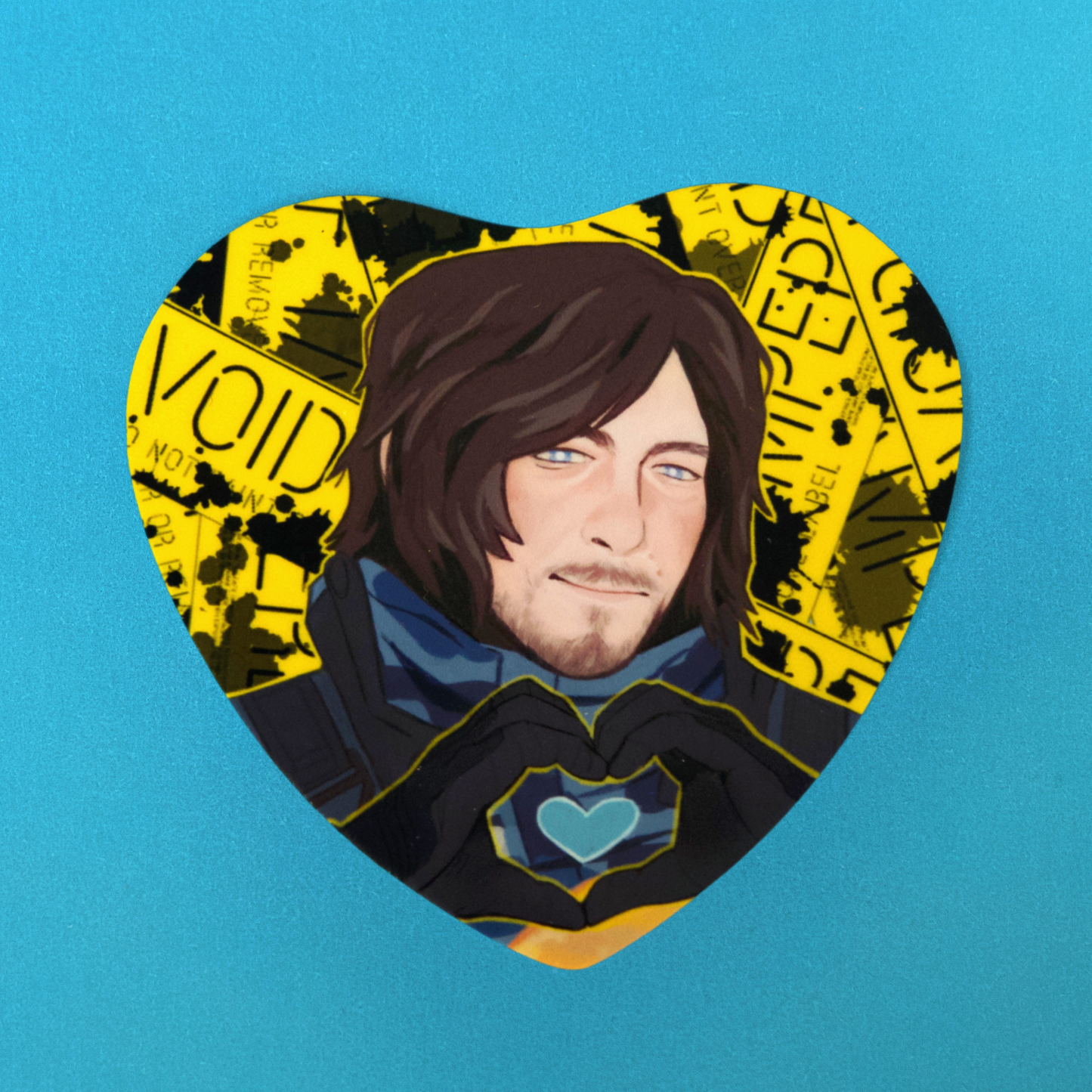 Death Stranding Sam Vinyl Heart Sticker