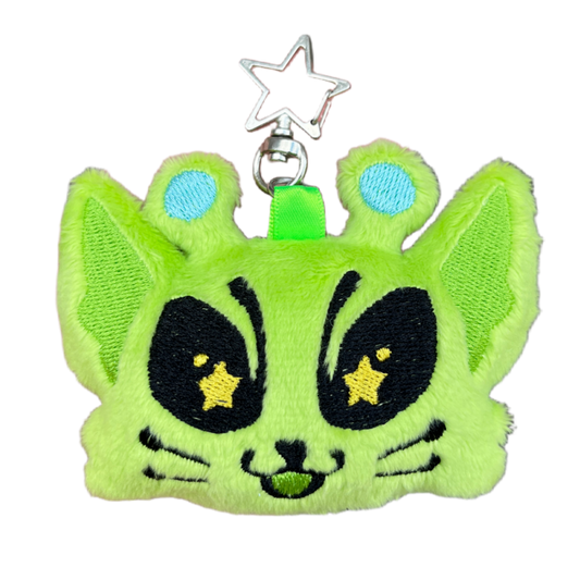 Alien Kitty Plushie Keychain