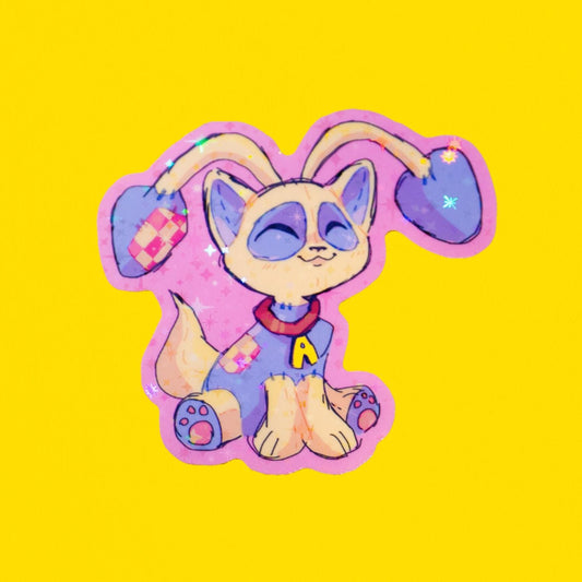 Neopets Plushie Aisha Vinyl Sticker